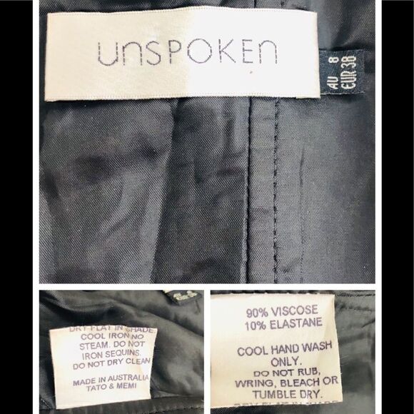 Unspoken  gold sequin strapless Pepulm dress - Picture 5 of 7